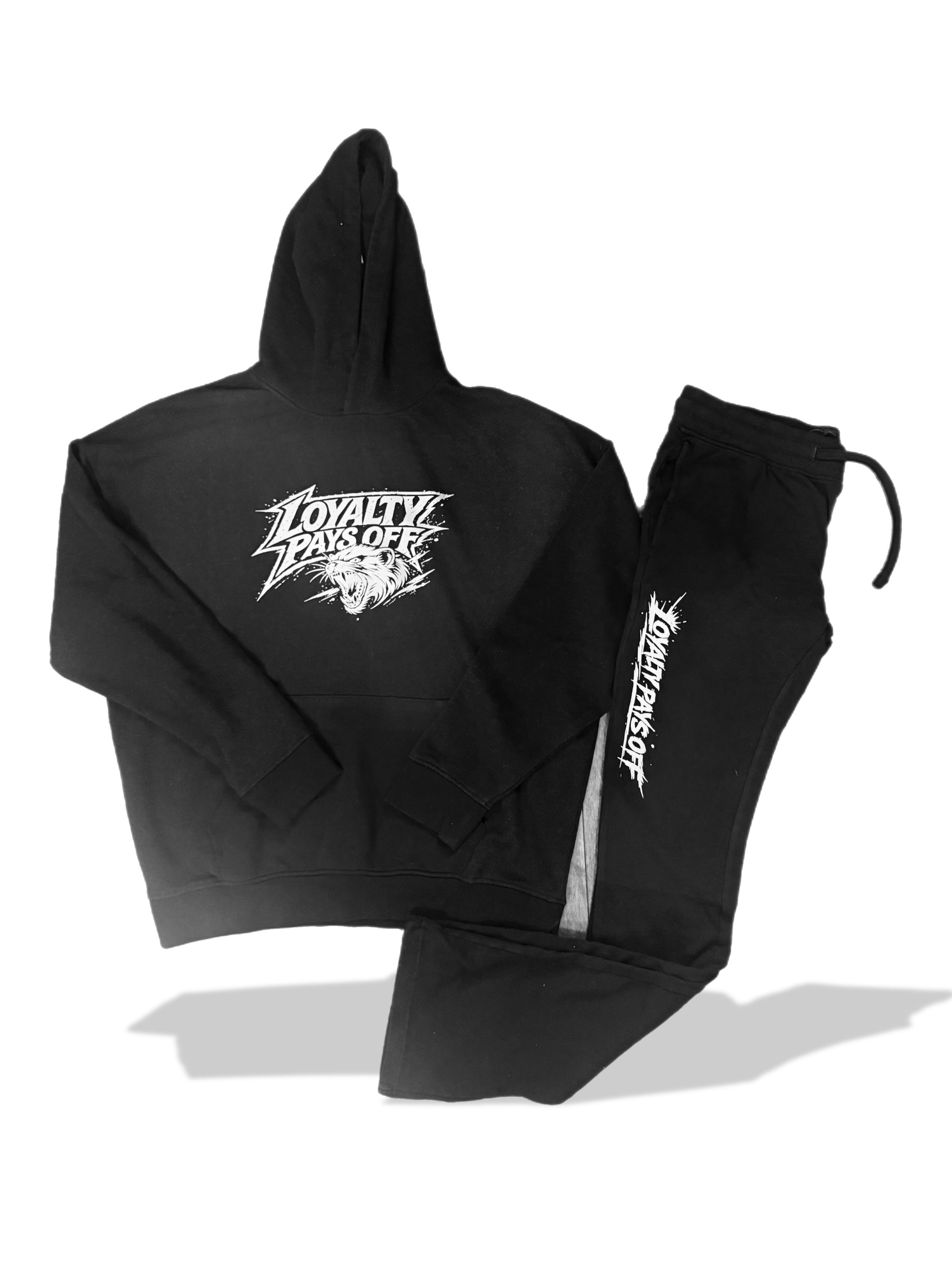 Loyalty Pays Off™ Mongoose Signature Hoodie & Jogger Set – Black