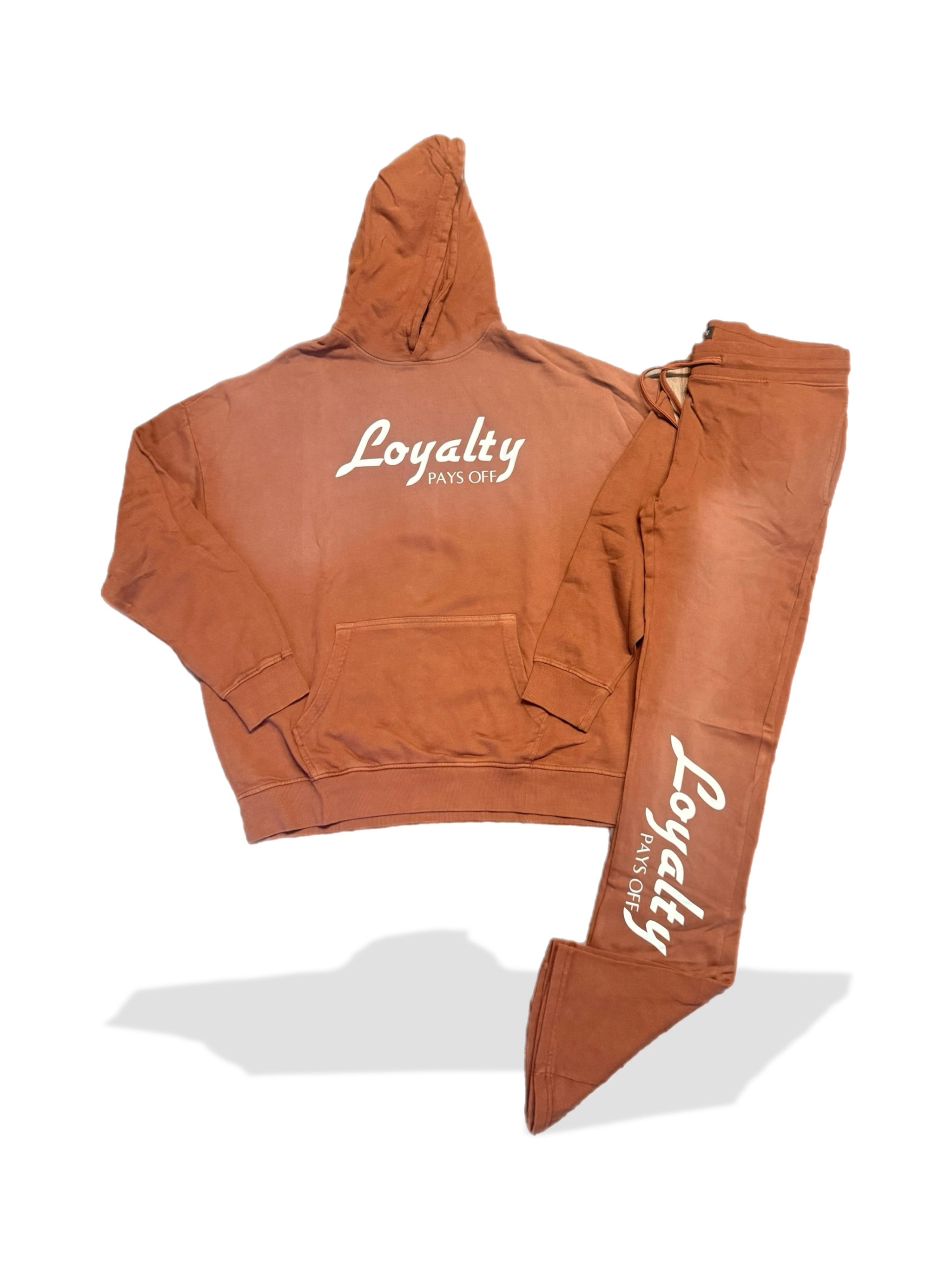 Loyalty Pays Off™ Brown Core Hoodie & Jogger Set