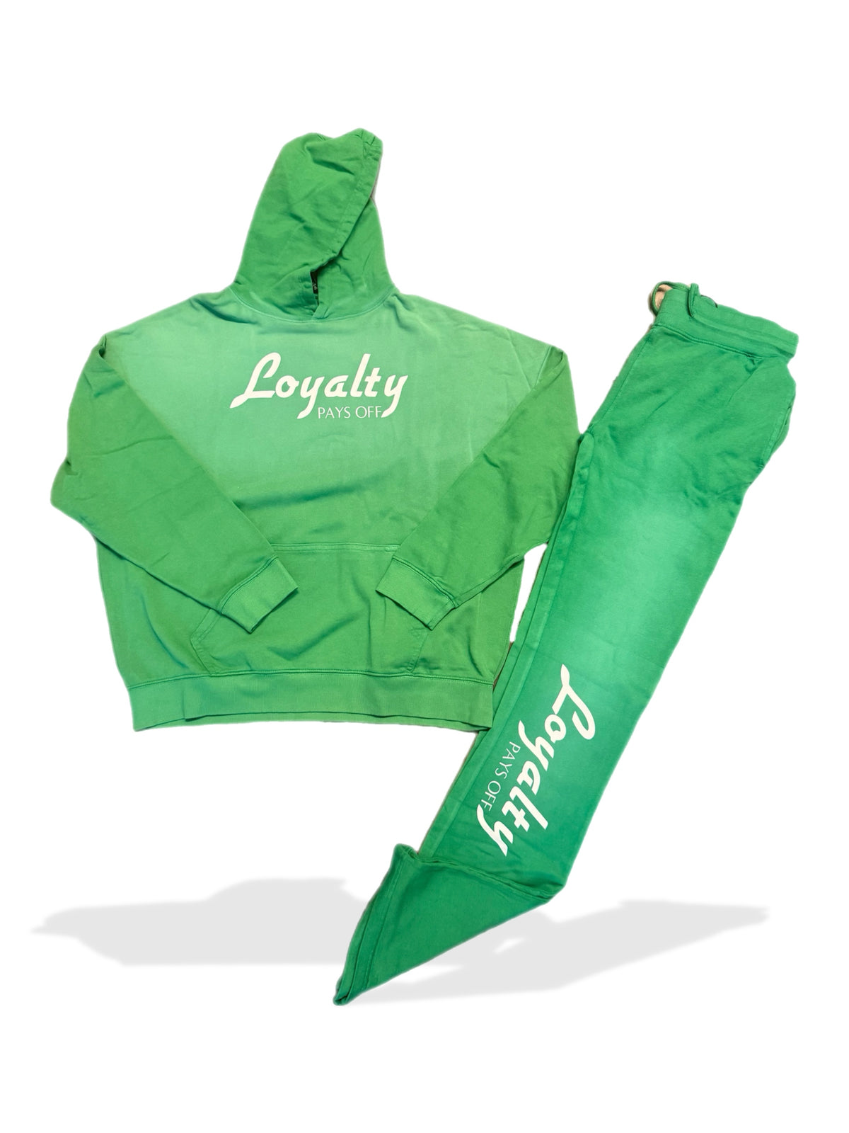Loyalty Pays Off™ Green Core Hoodie & Jogger Set – LOYALTY PAYS OFF